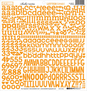 Letter Scramble Orange Alphabet Stickers
