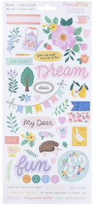 Poppy & Pear Collection - 6x12 Stickers