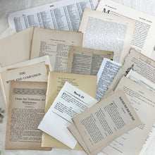 Load image into Gallery viewer, Vintage Book Pages for Junk Journaling and Collage