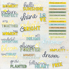 Load image into Gallery viewer, 49 and Market | Botanical Buzz - Chipboard Words
