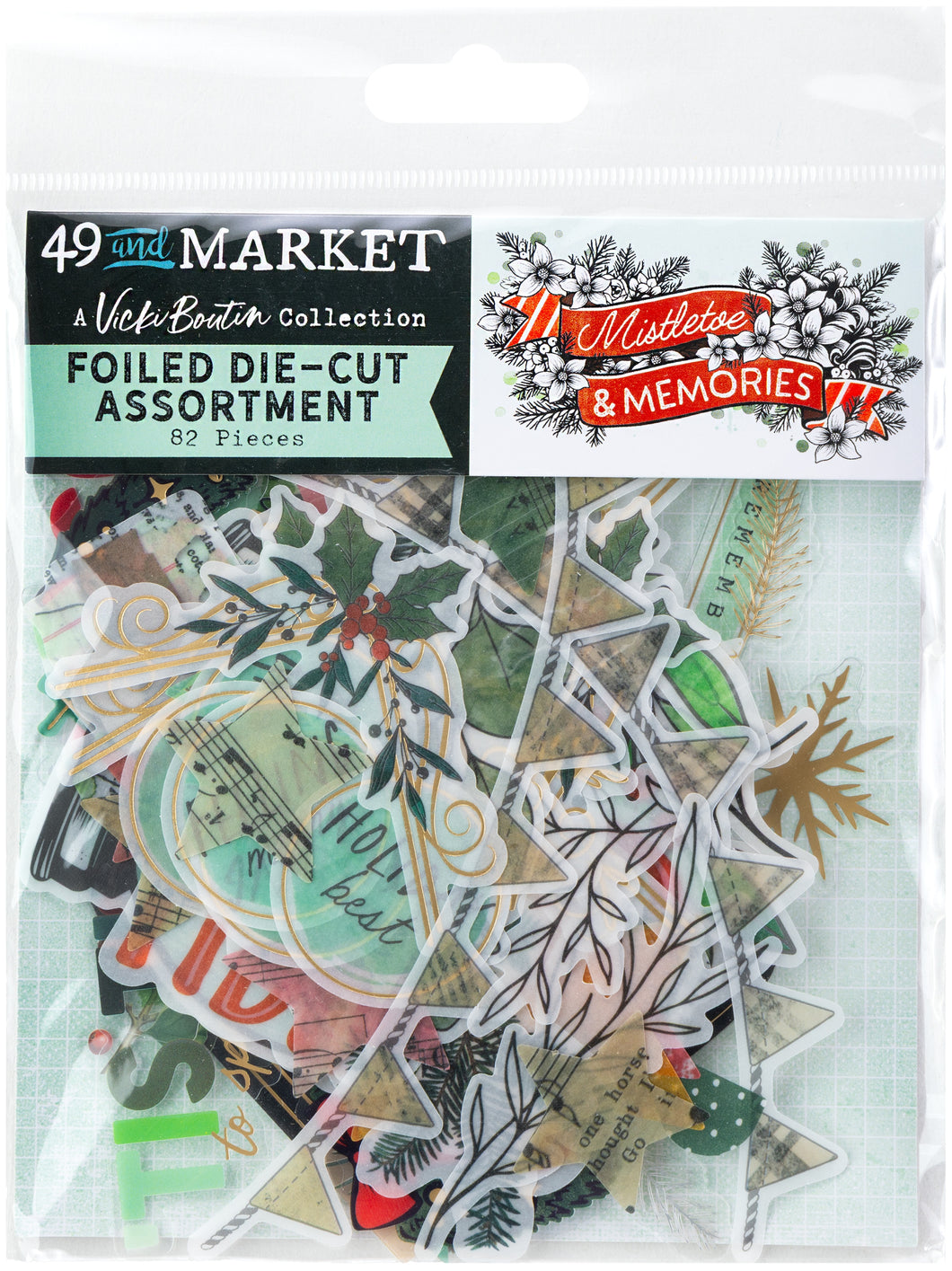 49 and Market | Vicki Boutin Mistletoe & Memories - Foiled Die Cut Assortment