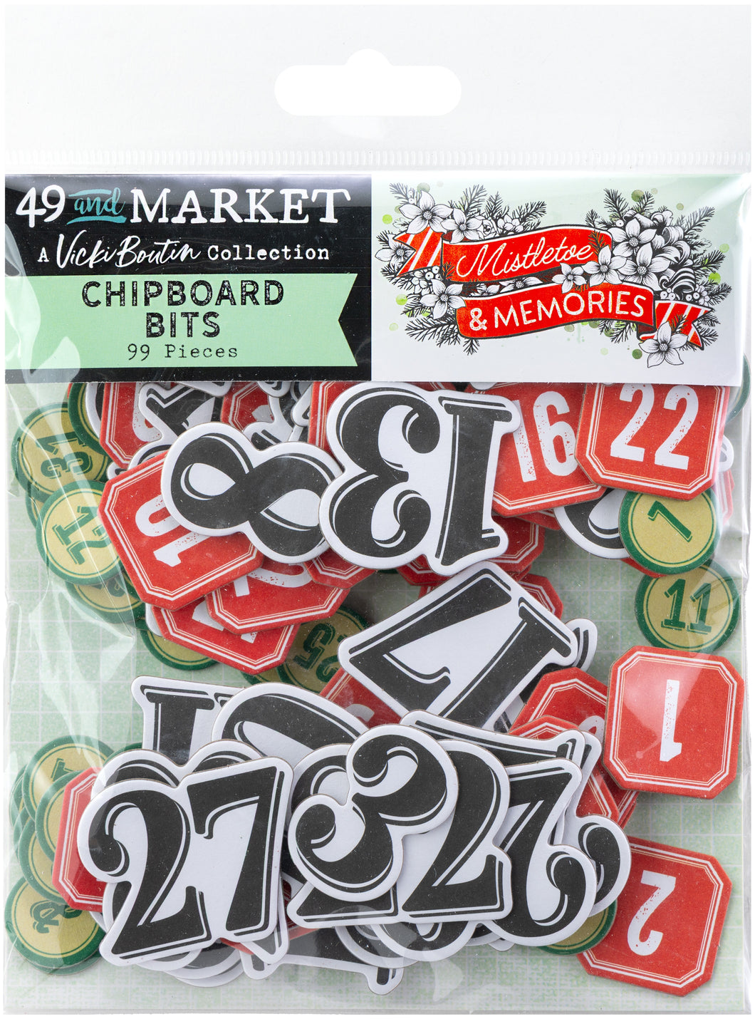 49 and Market | Vicki Boutin Mistletoe & Memories - Chipboard Bits