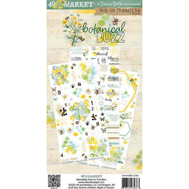 49 and Market | Botanical Buzz - 6x12 Rub-on Transfers