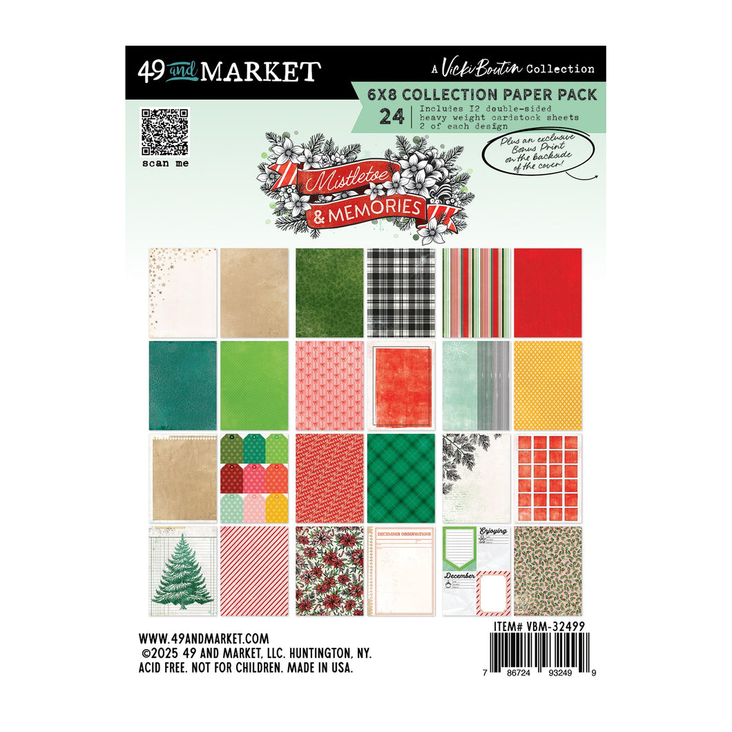 49 and Market | Vicki Boutin Mistletoe & Memories - 6x8 Paper Pack