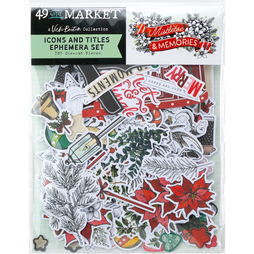 49 and Market | Vicki Boutin Mistletoe & Memories - Icons & Titles Die-Cuts