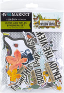 49 and Market | Vicki Boutin Curiosities in Willow Grove - Icons & Titles Die Cut Ephemera