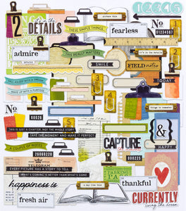 49 and Market | Vicki Boutin Curiosities in Willow Grove - Journal Bits Die Cut Ephemera