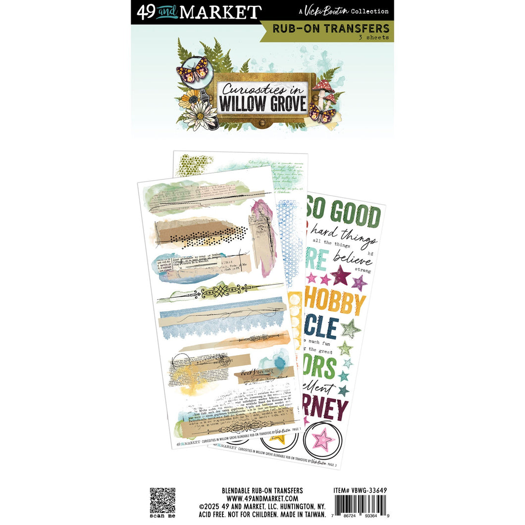 49 and Market | Vicki Boutin Curiosities in Willow Grove - Blendable Rub-On Transfers
