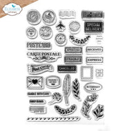 Elizabeth Craft Designs | 6x8 Postcard Parts Stamp Set
