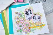 Load image into Gallery viewer, Sizzix Clear Stamp with Framelits By Vicki Boutin | FLORAL LAYERS #1