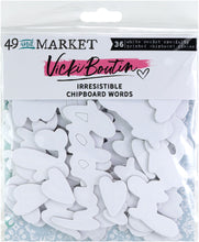 Load image into Gallery viewer, 49 and Market | Vicki Boutin - Irresistible CHIPBOARD WORDS
