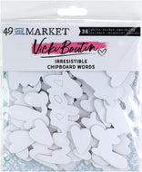 49 and Market | Vicki Boutin - Irresistible CHIPBOARD WORDS