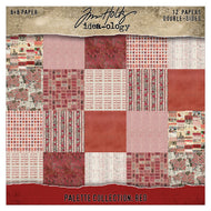 Tim Holtz Idea-ology | Palette Collection - 8x8 RED Paper Pack