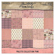 Tim Holtz Idea-ology | Palette Collection - 8x8 PINK Paper Pack