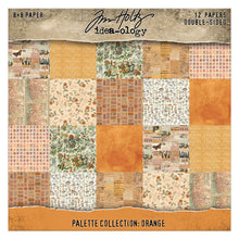 Load image into Gallery viewer, Tim Holtz Idea-ology | Palette Collection - 8x8 ORANGE Paper Pack