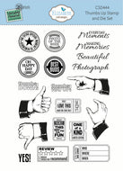 Elizabeth Craft Designs | 6x8 Thumbs Up Stamp & Die Set