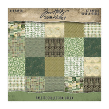 Load image into Gallery viewer, Tim Holtz Idea-ology | Palette Collection - 8x8 GREEN Paper Pack