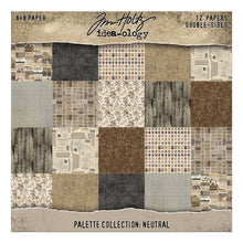 Load image into Gallery viewer, Tim Holtz Idea-ology | Palette Collection - 8x8 NEUTRAL Paper Pack