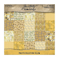 Tim Holtz Idea-ology | Palette Collection - 8x8 YELLOW Paper Pack