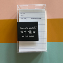 Load image into Gallery viewer, WHITE Library Card Minis™ - Flat Notecard Set of 60 