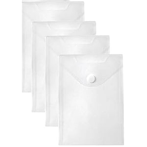 7x9.8" Flat Storage Envelopes With Velcro Closure - Set of 4