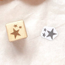 Load image into Gallery viewer, Star Wood Rubber Stamp