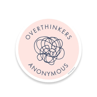Overthinkers Anonymous Vinyl Sticker