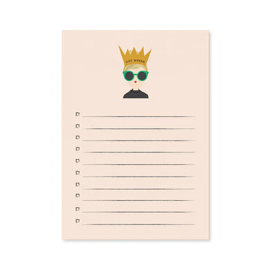 List Queen 5x7 Notepad