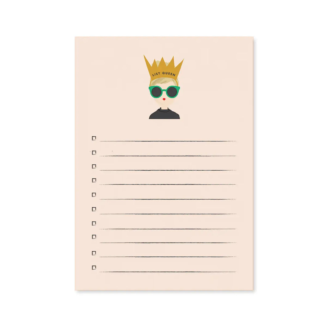List Queen 5x7 Notepad