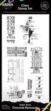 Load image into Gallery viewer, Arden Creative Studio | Maker Series - Chronicle Remnants 4x8 Stamp Set