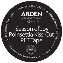 Load image into Gallery viewer, Arden Creative Studio | Season of Joy Poinsettia Kiss-Cut PET Tape