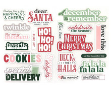 Load image into Gallery viewer, Elle&#39;s Studio | A December To Remember Chipboard Stickers