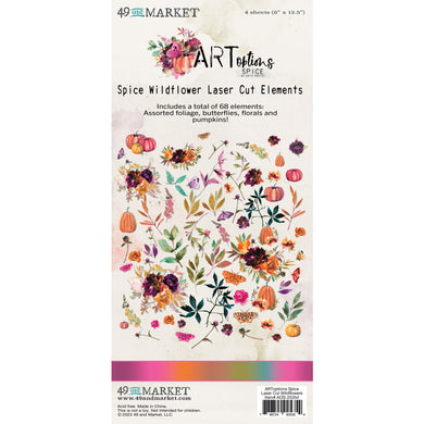 49 & Market ARToptions Spice Laser Cut Elements - Wildflowers