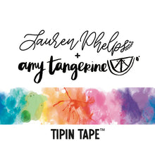 Load image into Gallery viewer, Tip In Tape™ Clear Matte PET Tape - Watercolor RAINBOW