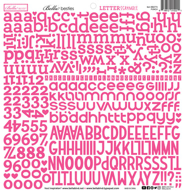 Letter Scramble Punch Alphabet Stickers