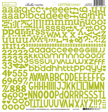 Letter Scramble Pickle Juice Alphabet Stickers