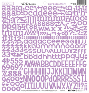 Letter Scramble Plum Alphabet Stickers