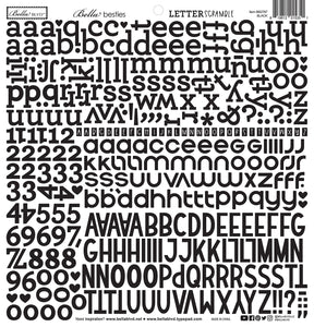 Letter Scramble Black Alphabet Stickers
