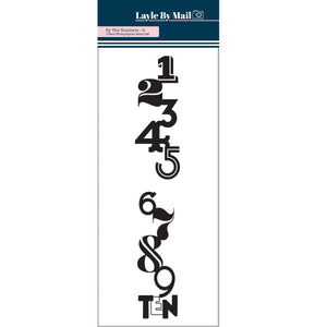 By The Numbers - 2 - 2x6 Stamp Set