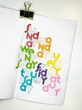 Load image into Gallery viewer, Days of the Week Stamp Sets - 7 Day Bundle