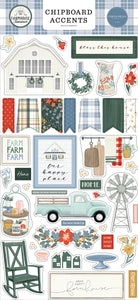 Farmhouse Summer 6x13 Chipboard Accents