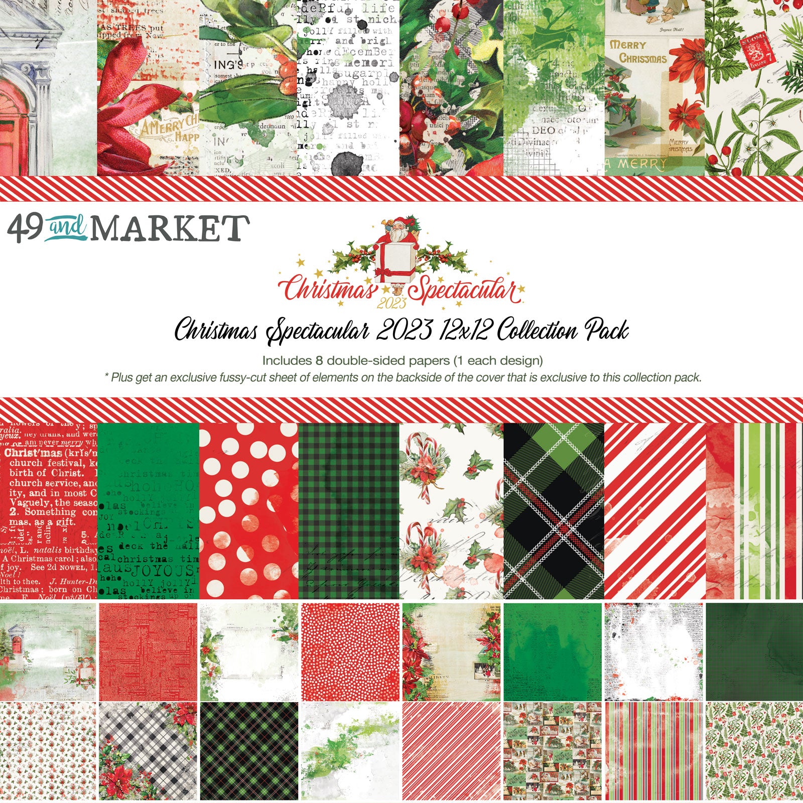12 x 12 Inch Holiday Scrapbooking Cardstock Paper for sale