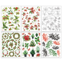 Load image into Gallery viewer, 49 &amp; Market Christmas Spectacular 6x8 Foliage Rub-Ons