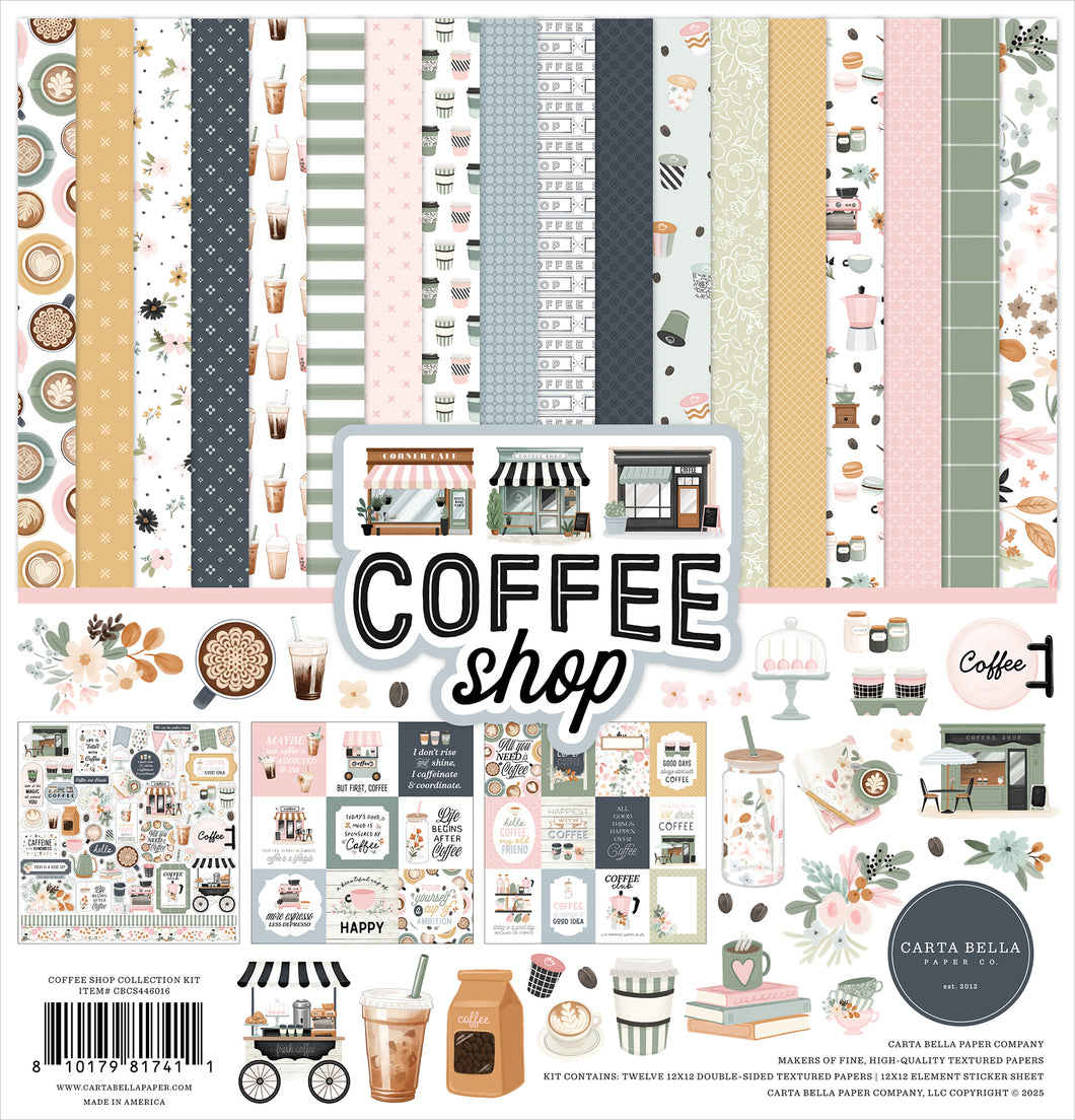 Carta Bella | Coffee Shop 12x12 Collection Kit