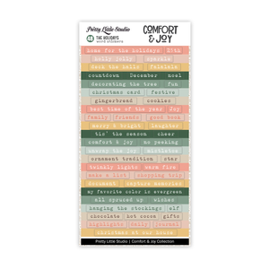 Comfort & Joy | The Holidays | Color Word Stickers