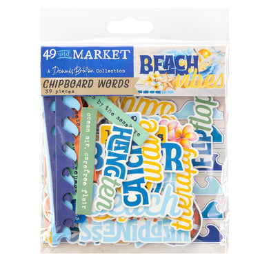 49 and Market | Beach Vibes - Chipboard