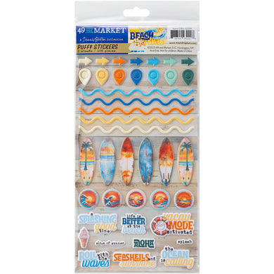 49 & Market | Beach Vibes - Puffy Stickers
