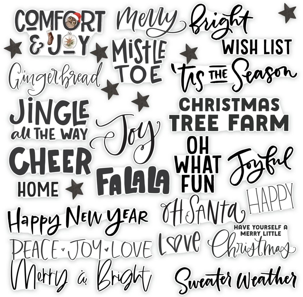 Comfort & Joy | Jingle Words Die Cuts