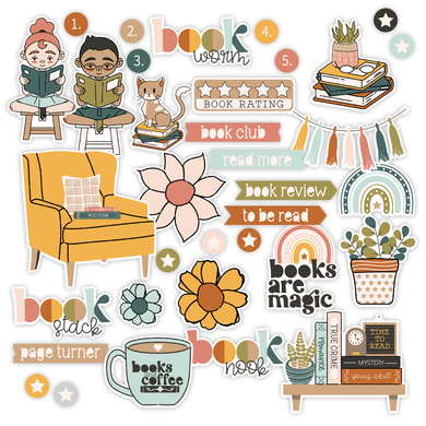 Well Read Collection - Book Worm - Die Cuts