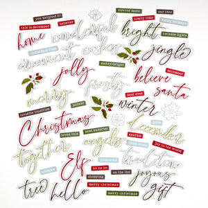 49 & Market | Evergreen Season - Chipboard Words